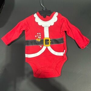 Red Santa Baby Onesie